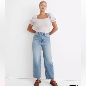 Madewell Curvy Perfect Vintage Wide Leg Crop Jean